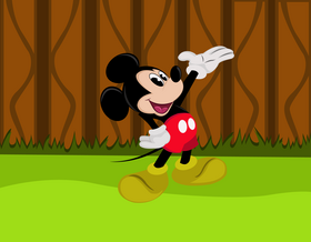 Cute mickey mouse vector