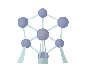 Atomium, Brussels, Belgium clipart