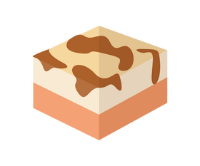 Mini cheesecake illustration clipart