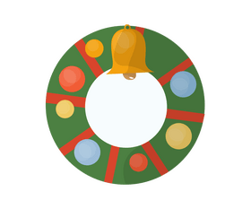 Christmas wreath clipart