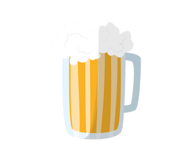 Glass of beer drawing clipart