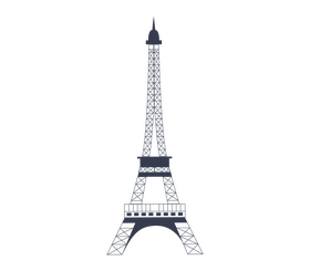 Cartoon Eiffel Tower, France clipart