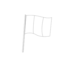 France flag illustration black and white clipart