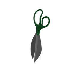 Cartoon gardening scissors clipart
