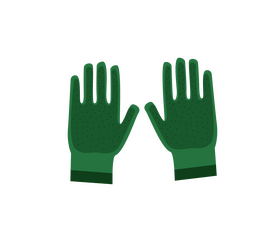 Garden gloves illustration clipart