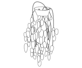 English ivy plant black and white clipart