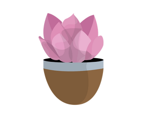 Pink houseplant clipart