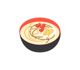 Japanese ramen noodles clipart
