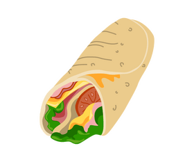 Shawarma illustration clipart
