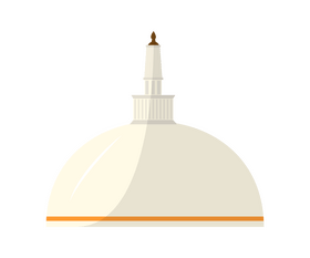 Cartoon Ruwanwelisaya, Sri Lanka clipart