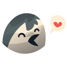 Penguin heart clipart