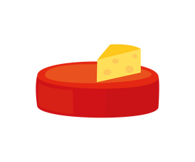 Cartoon Swiss cheese clipart