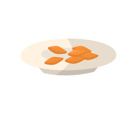 Tunisian pine nuts on a plate clipart