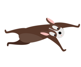 Jumping dog clipart