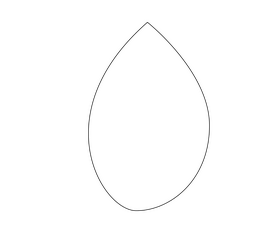 Makeup sponge black and white clipart