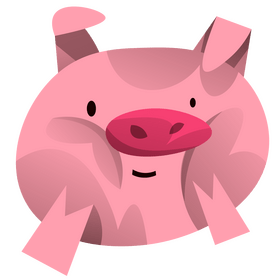 Pig cheeks clipart