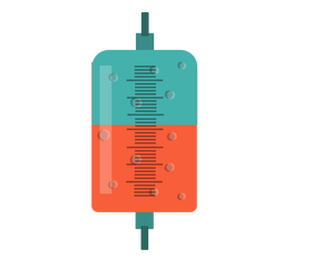 Blood bag illustration clipart