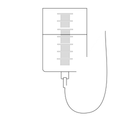 Medical drop counter black and white clipart