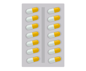 Free pills blister packs clipart