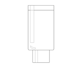 Medical bottle black and white clipart