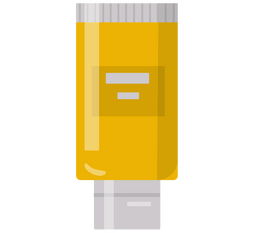 Cartoon bottle for pills clipart