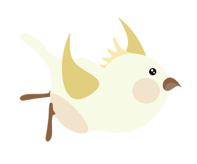 Flying parrot clipart