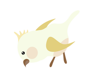 Free parrot eating clipart