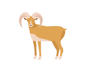 Cartoon goat clipart