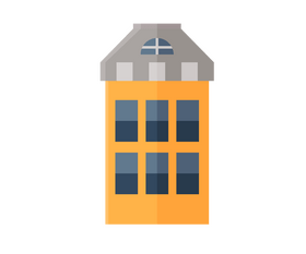 Cartoon French house clipart