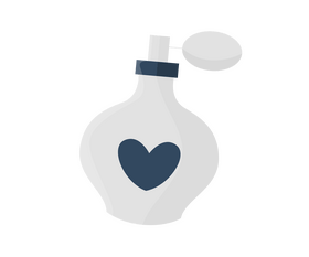 Cartoon French perfume clipart