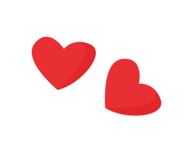 Romantic hearts clipart