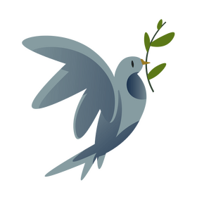 Pigeon peace clipart