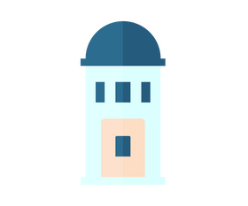 Greek lighthouse cartoon clipart