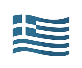 Greece flag illustration clipart