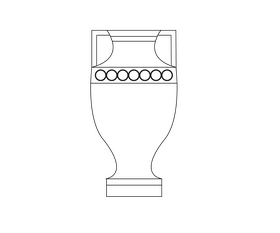 Ancient greek vase black and white clipart