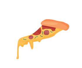 Free Italian pizza slice clipart
