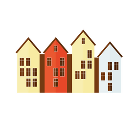 Free Norwegian houses clipart