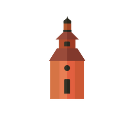 Cartoon Ukrainian churches clipart