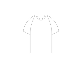 Purple T shirt black and white clipart