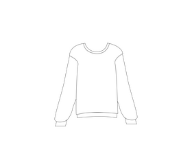 Sweatshirt cartoon sweater black and white clipart