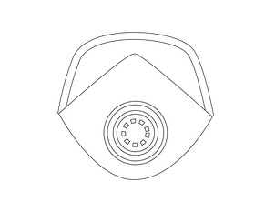 Medical mask free black and white clipart