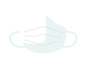 Medical mask illustration clipart