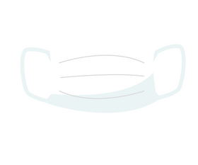 Cartoon medical mask clipart