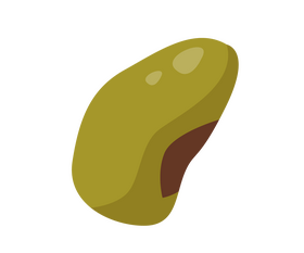 Cartoon pistachio clipart
