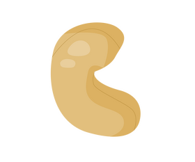 Free cashew nuts clipart