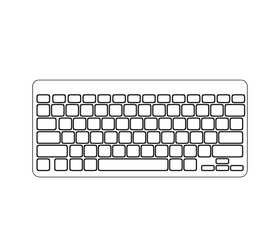 Keyboard Caps Lock black and white clipart free download