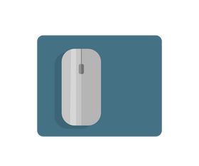 Computer mouse on pad clipart