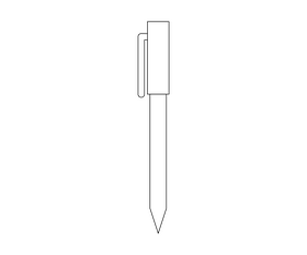 Ball pen black and white clipart