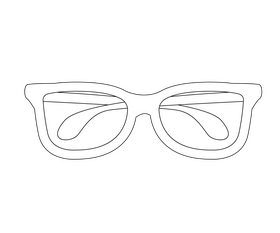 Free sunglasses black and white clipart