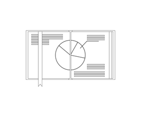 Cartoon book black and white clipart